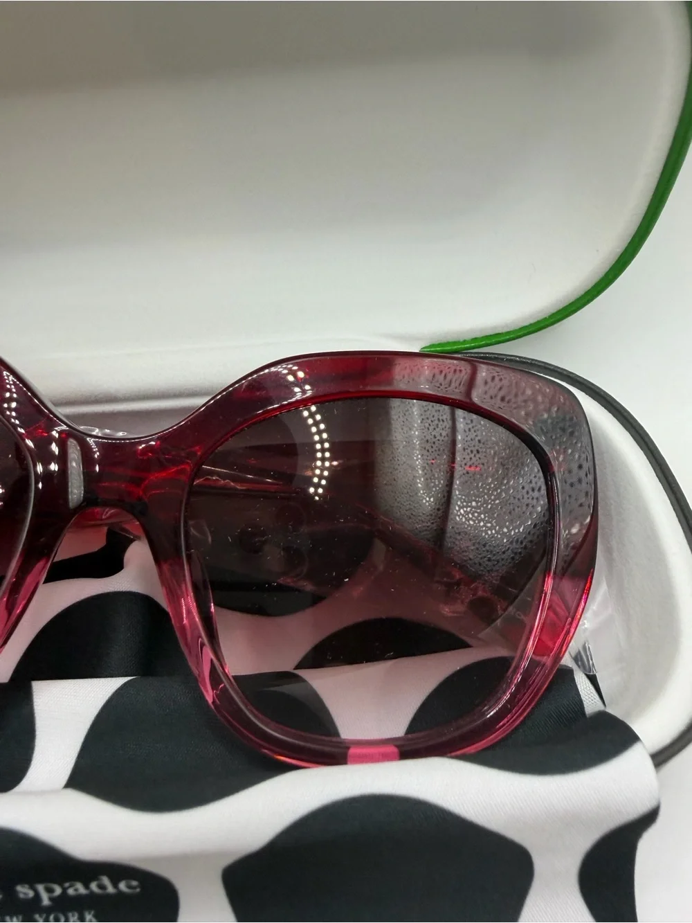 kate spade Burgundy Gradient Oversized Sunglasses